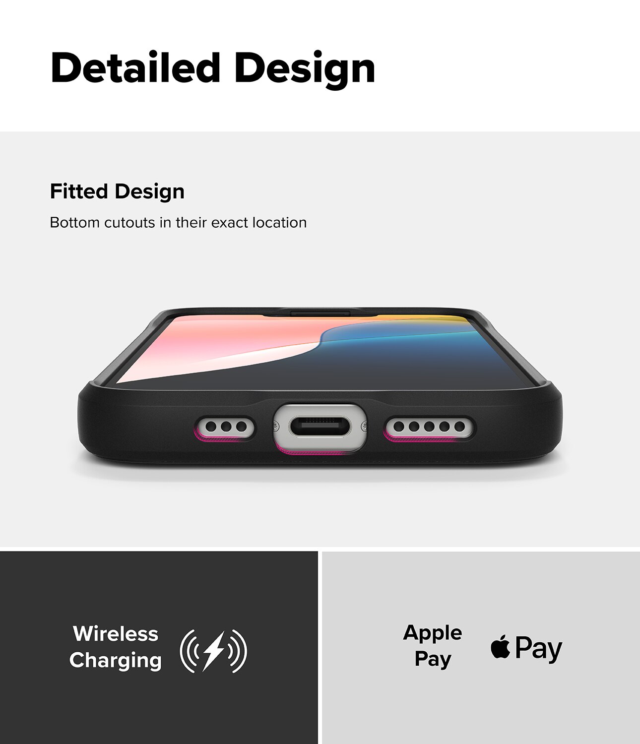 Coque Onyx iPhone 16e, Black
