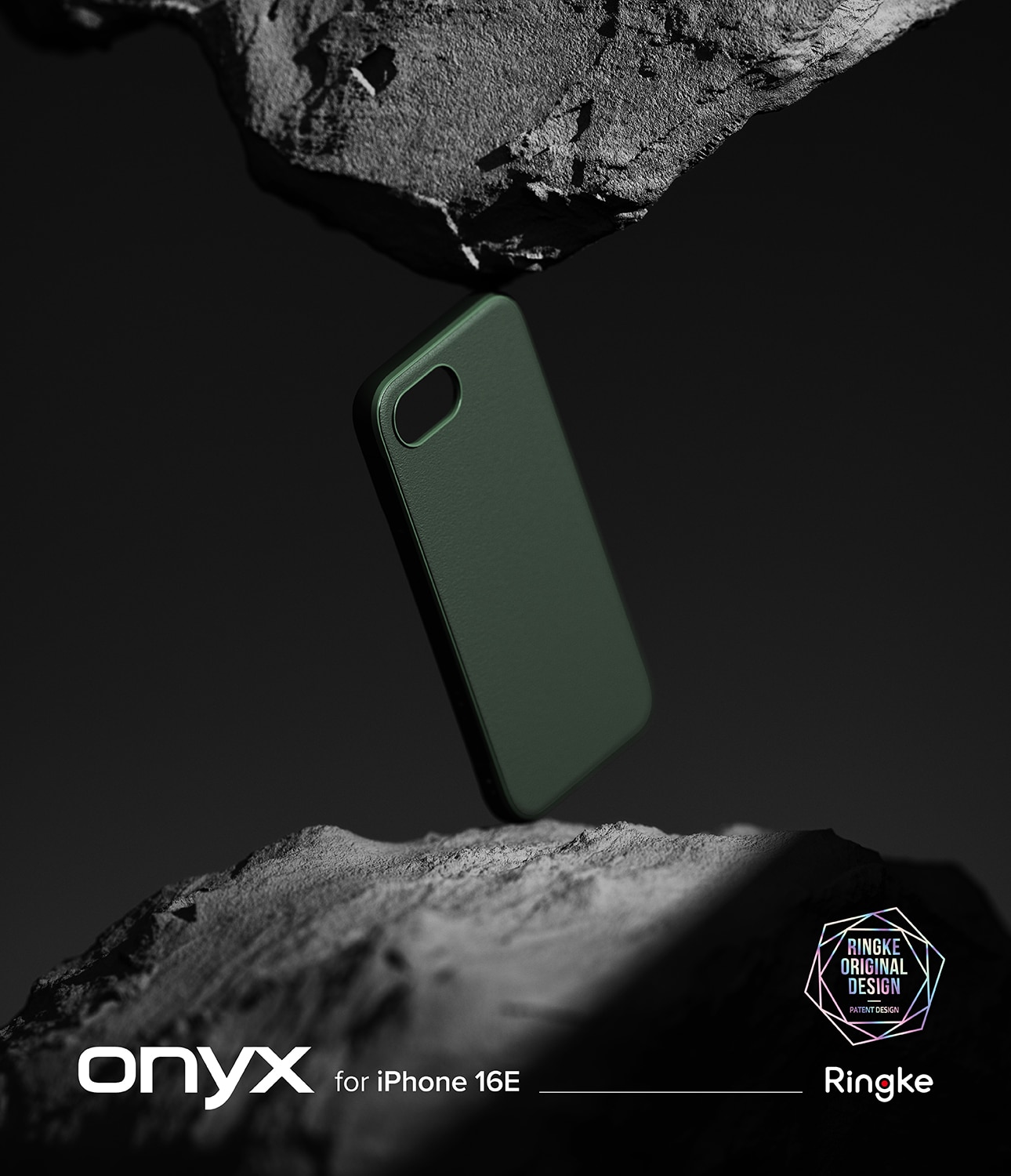 Coque Onyx iPhone 16e, Dark Green