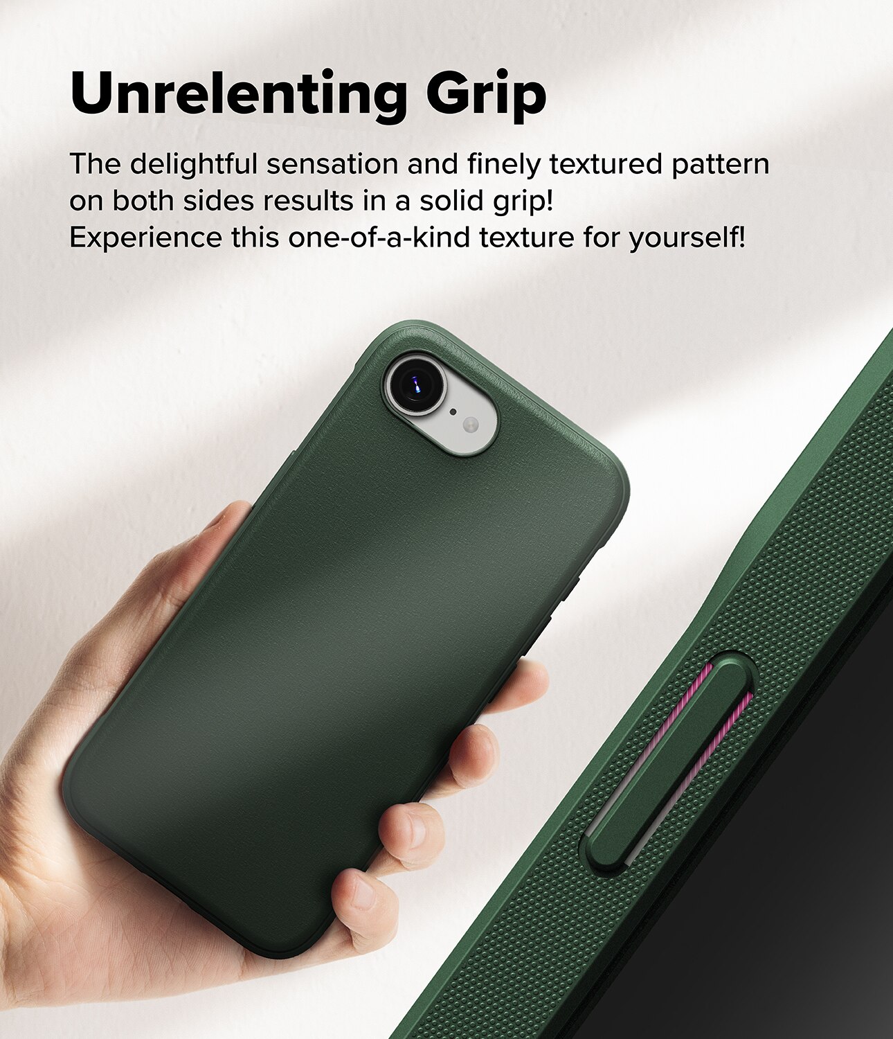 Coque Onyx iPhone 16e, Dark Green