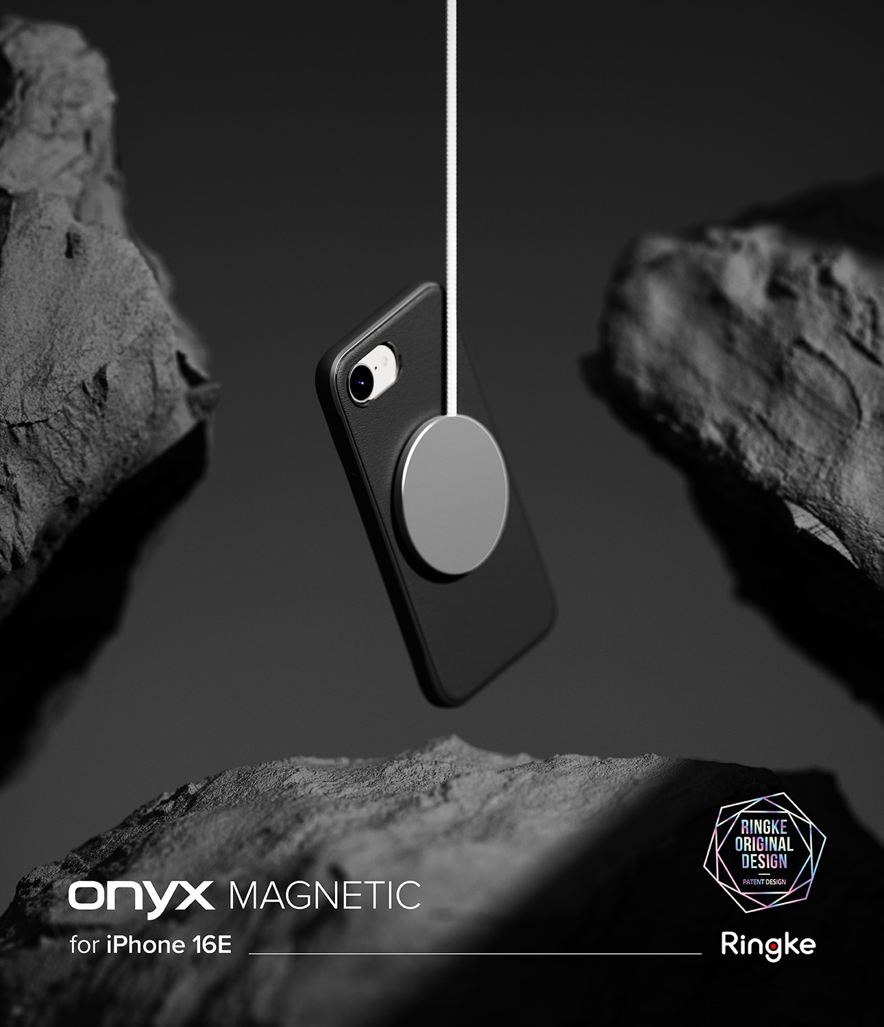 Coque Onyx Magnetic iPhone 16e, Black