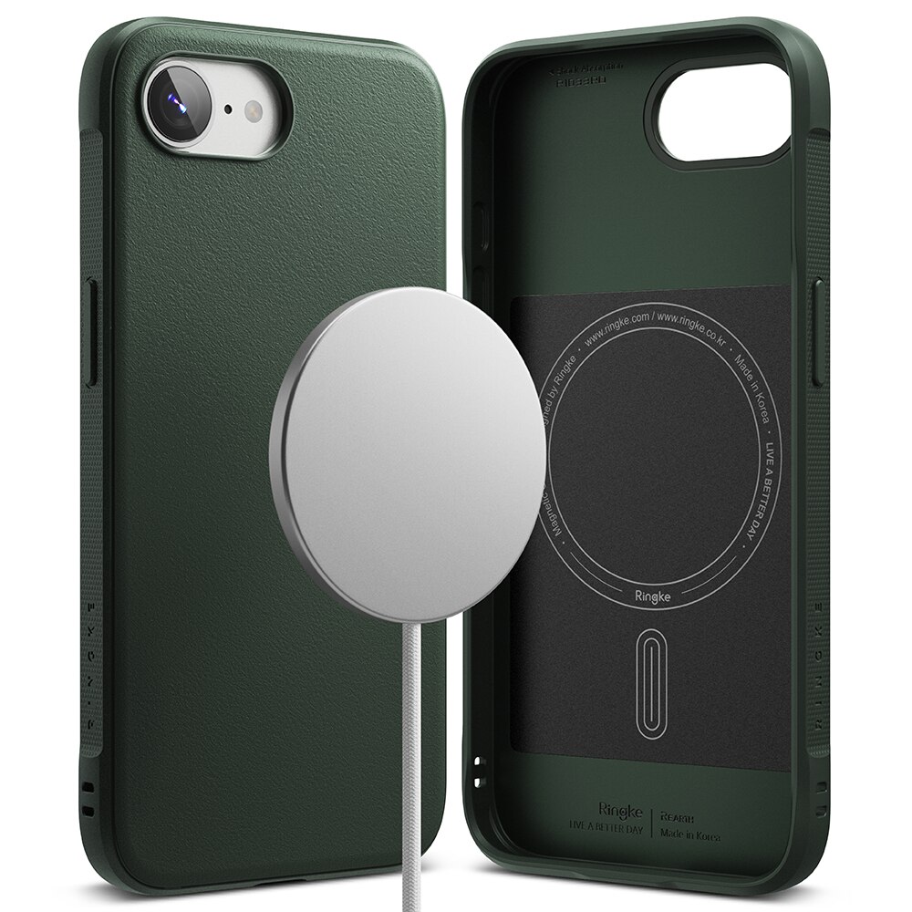 Coque Onyx Magnetic iPhone 16e, Dark Green