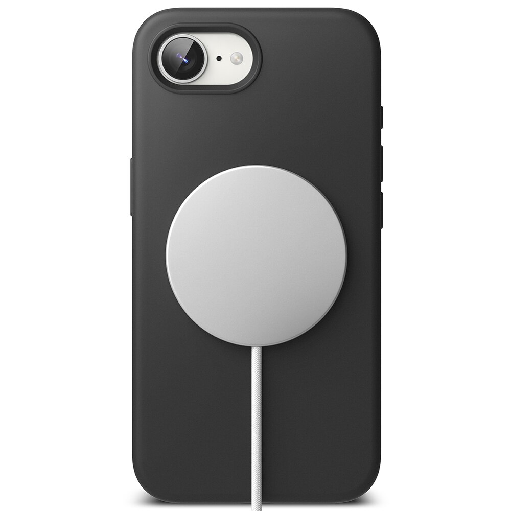 Silicone Magnetic Coque iPhone 16e Black