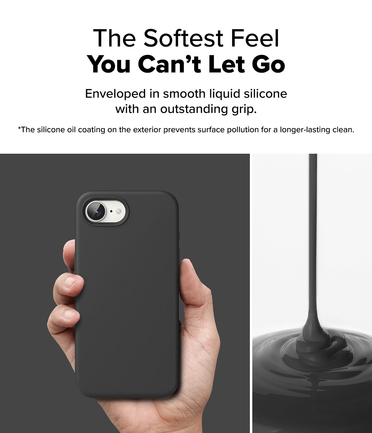 Silicone Magnetic Coque iPhone 16e Black