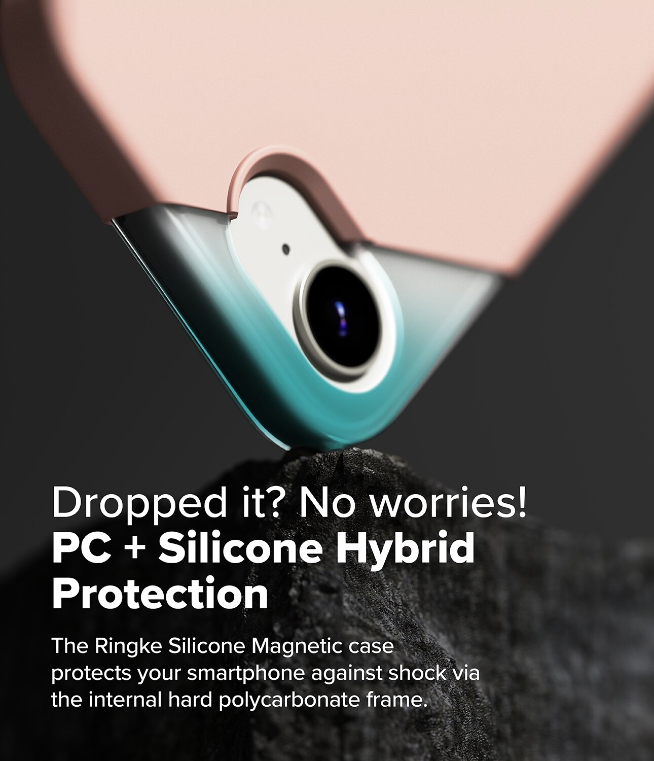 Silicone Magnetic Coque iPhone 16e Pink Sand