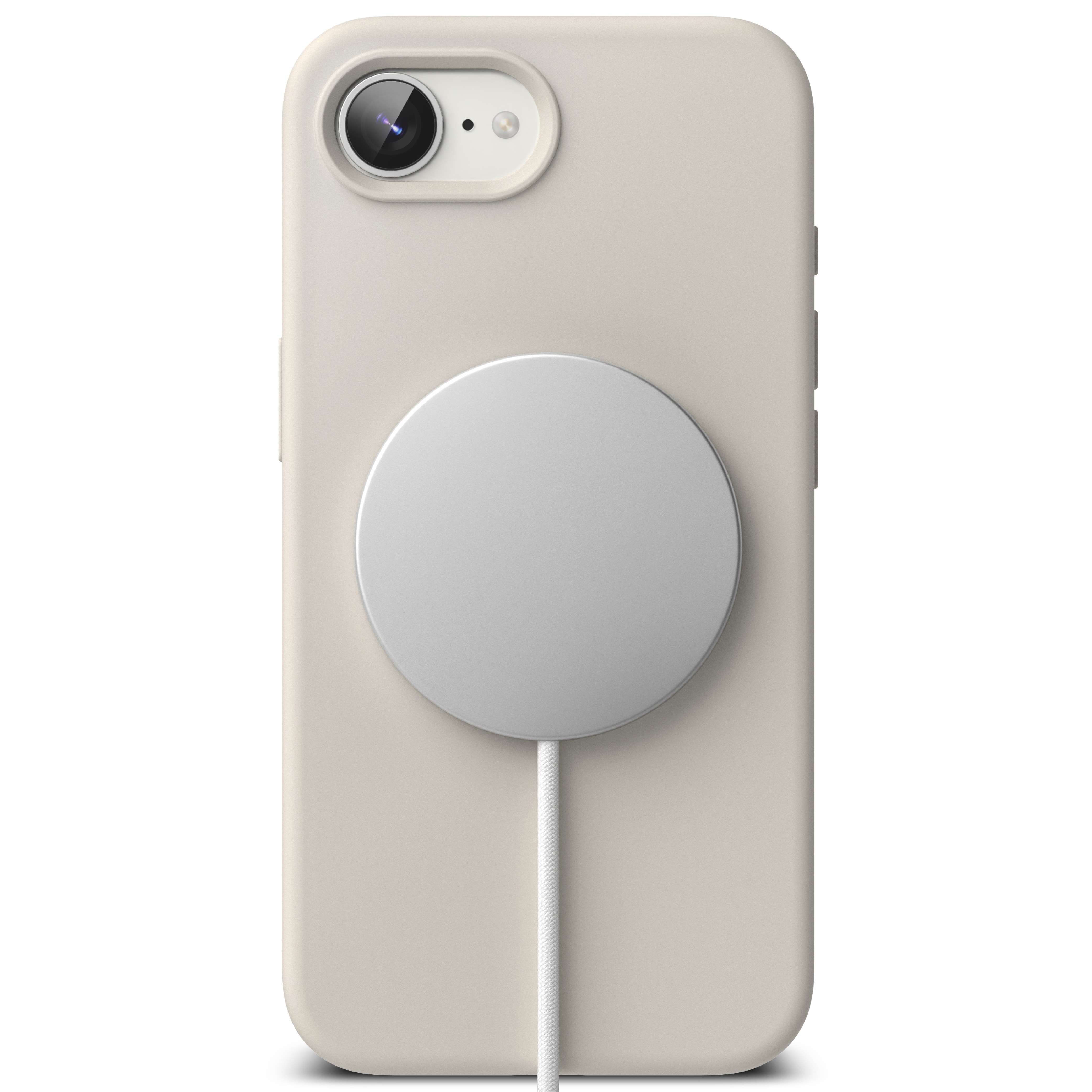 Silicone Magnetic Coque iPhone 16e Stone
