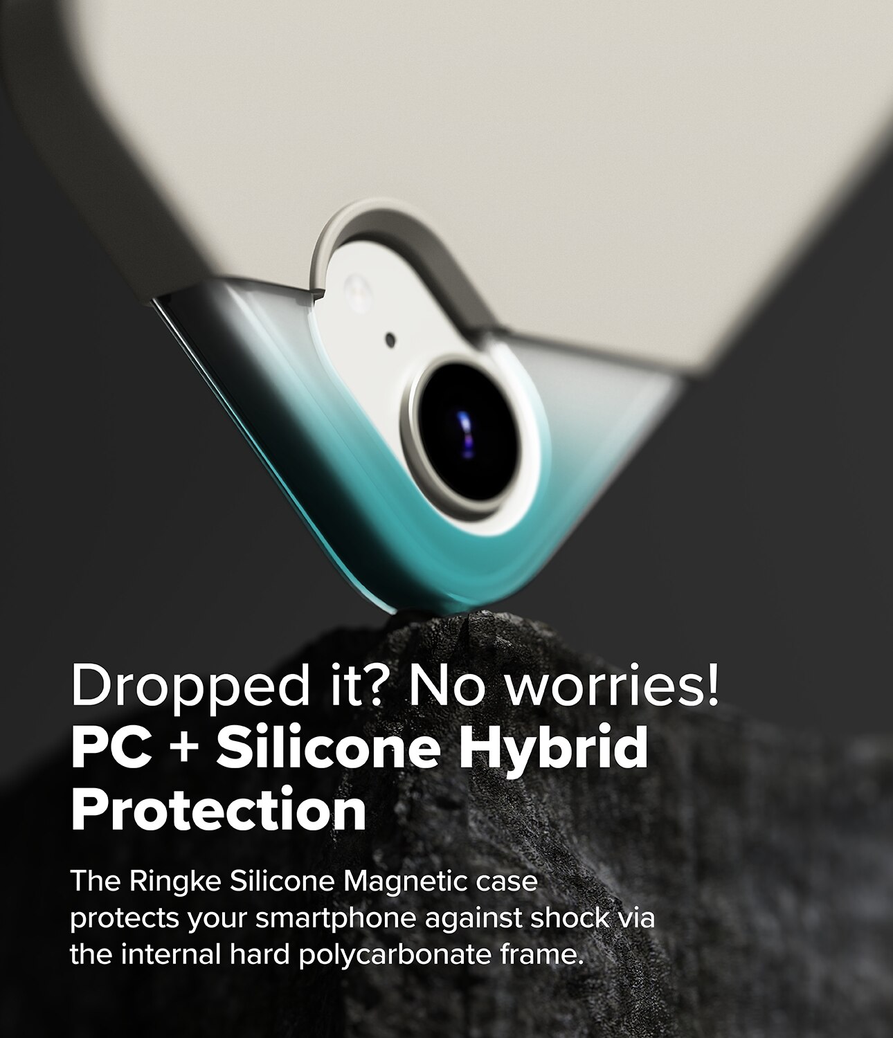 Silicone Magnetic Coque iPhone 16e Stone