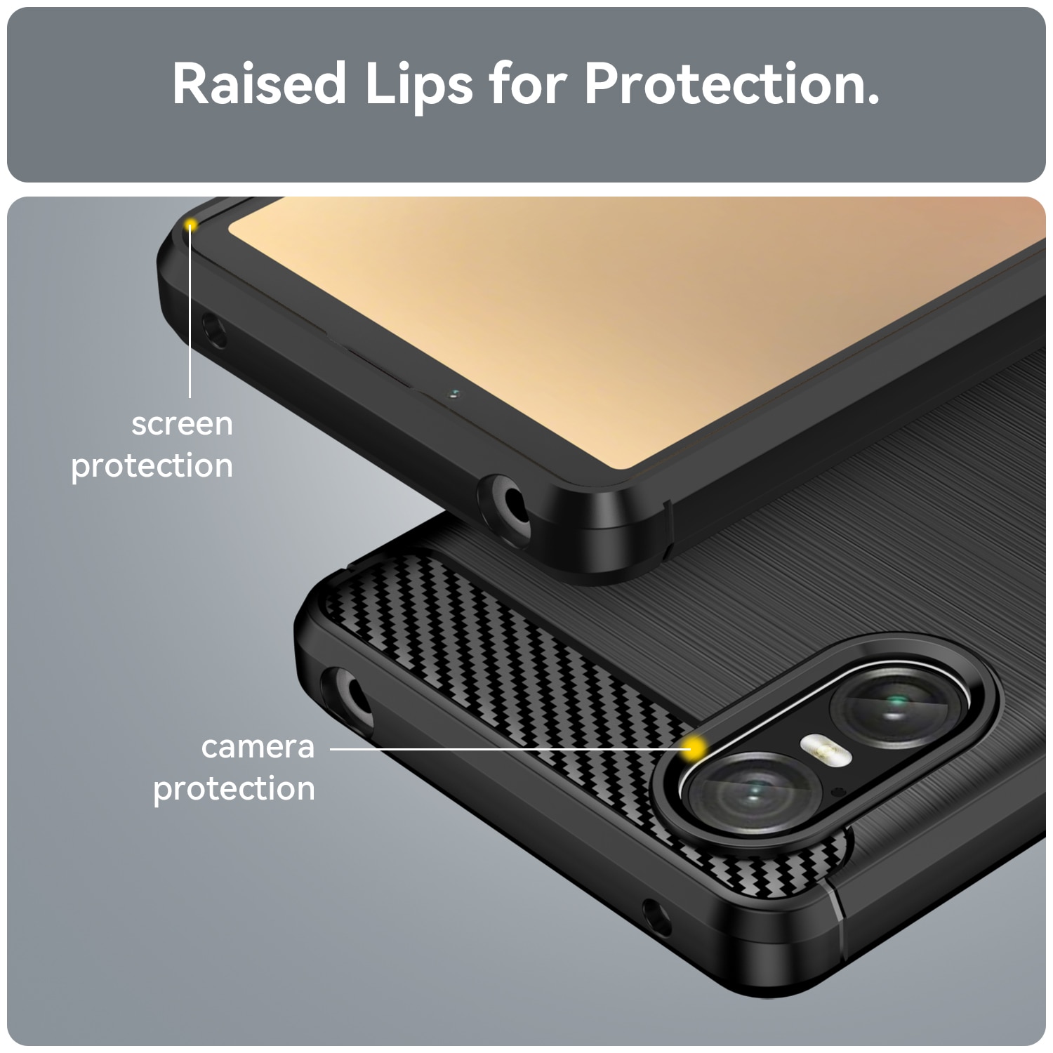 Coque TPU Brushed Sony Xperia 10 VI, [FÄRG}