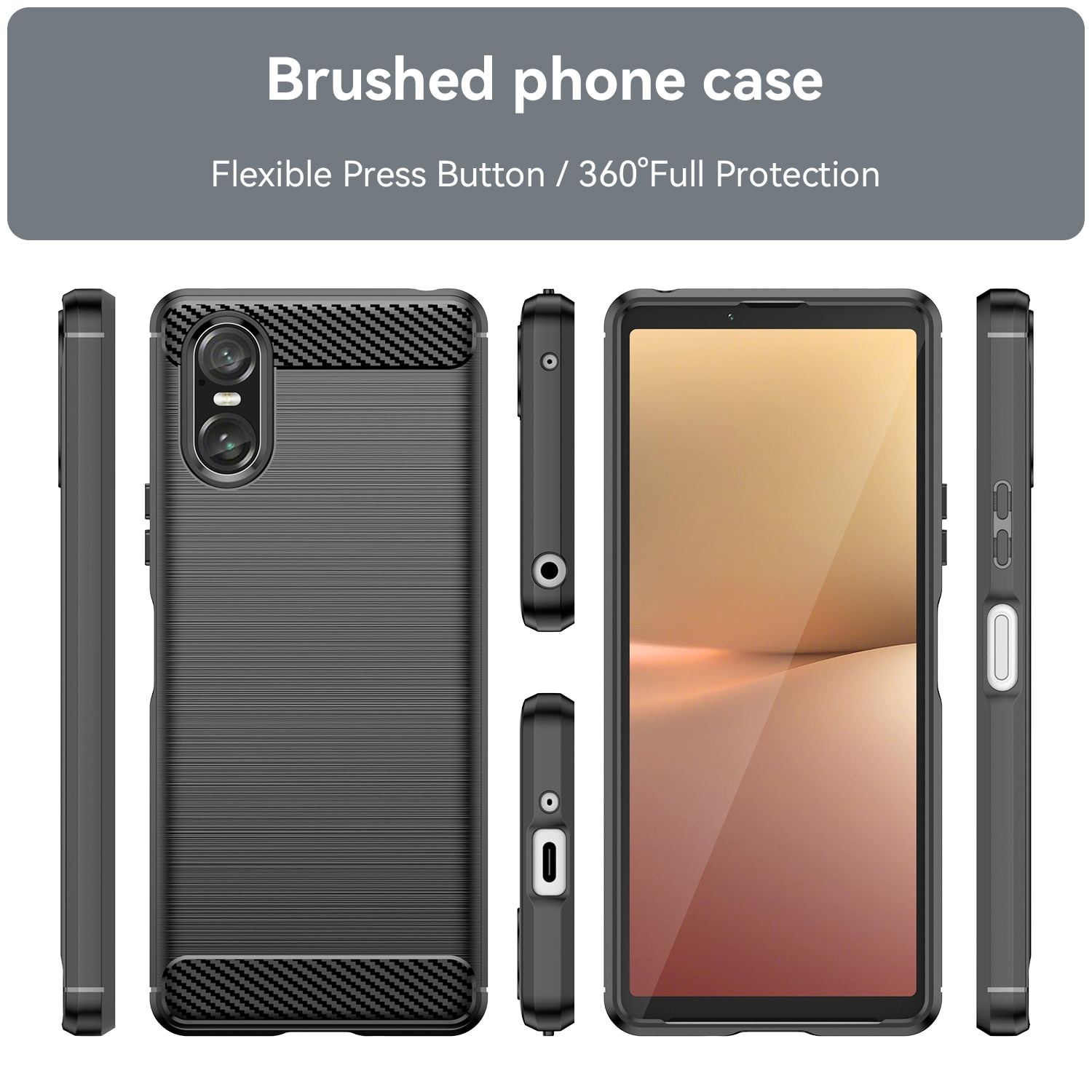 Coque TPU Brushed Sony Xperia 10 VI, [FÄRG}