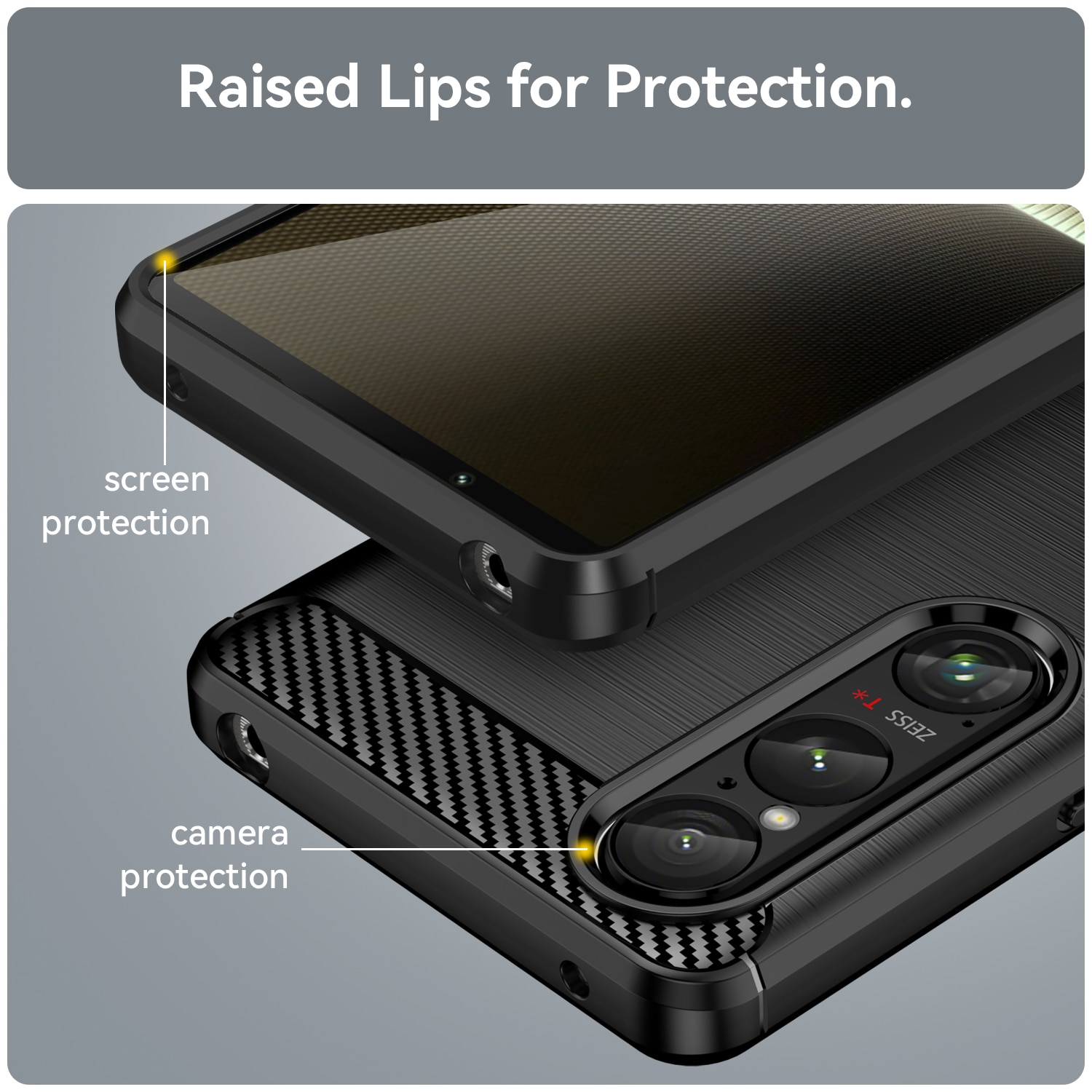 Coque TPU Brushed Sony Xperia 1 VI, [FÄRG}