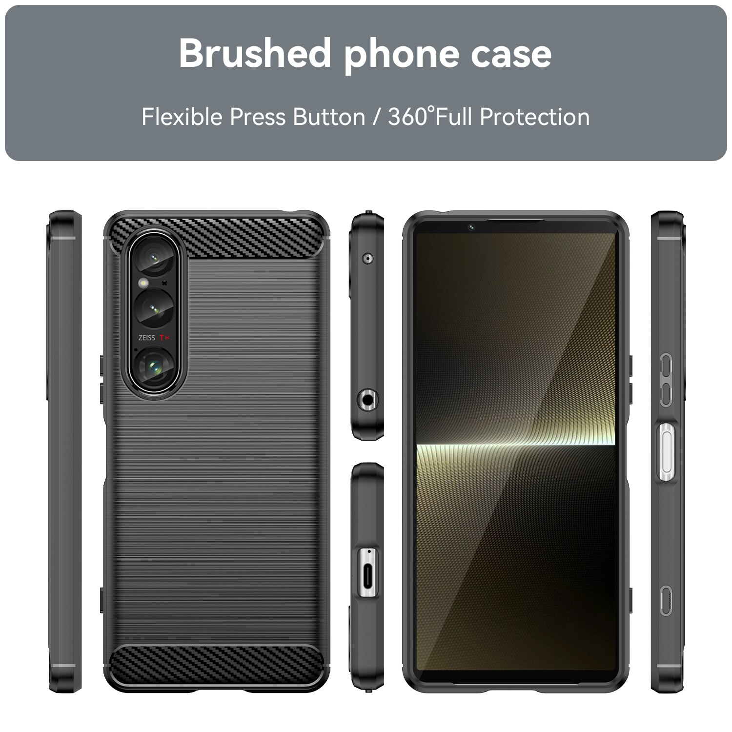 Coque TPU Brushed Sony Xperia 1 VI, [FÄRG}
