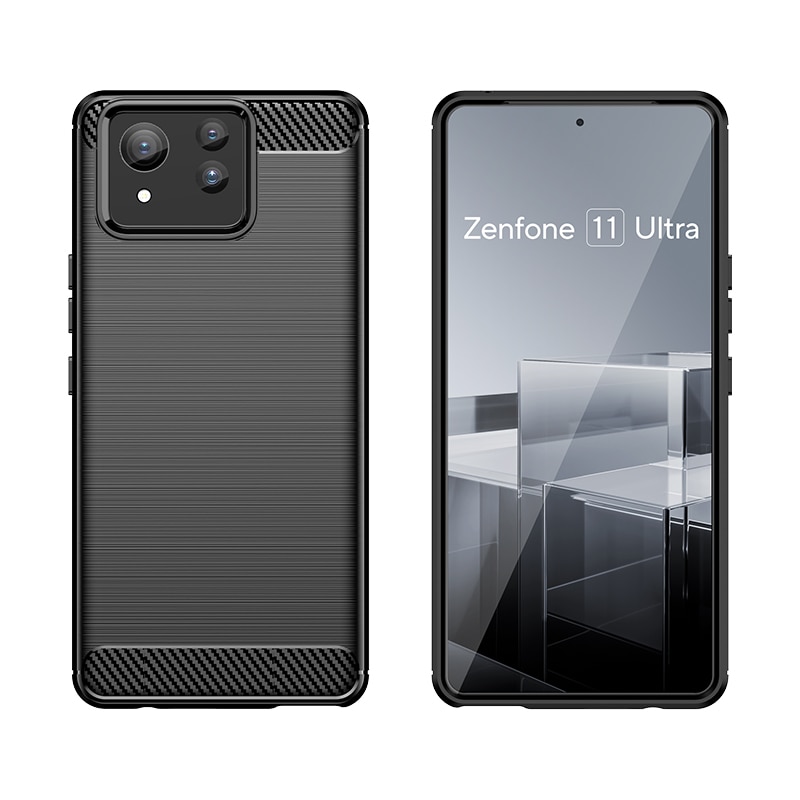 Coque TPU Brushed Asus Zenfone 11 Ultra, Black