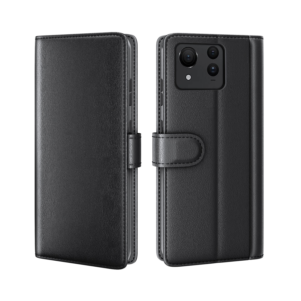 Étui en cuir veritable Asus Zenfone 11 Ultra, Noir