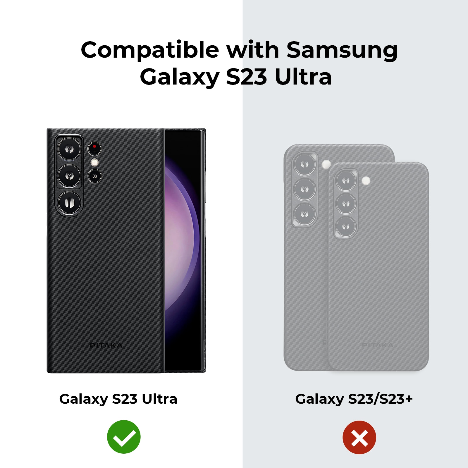 Coque MagEZ 3 Samsung Galaxy S23 Ultra, Black/Grey