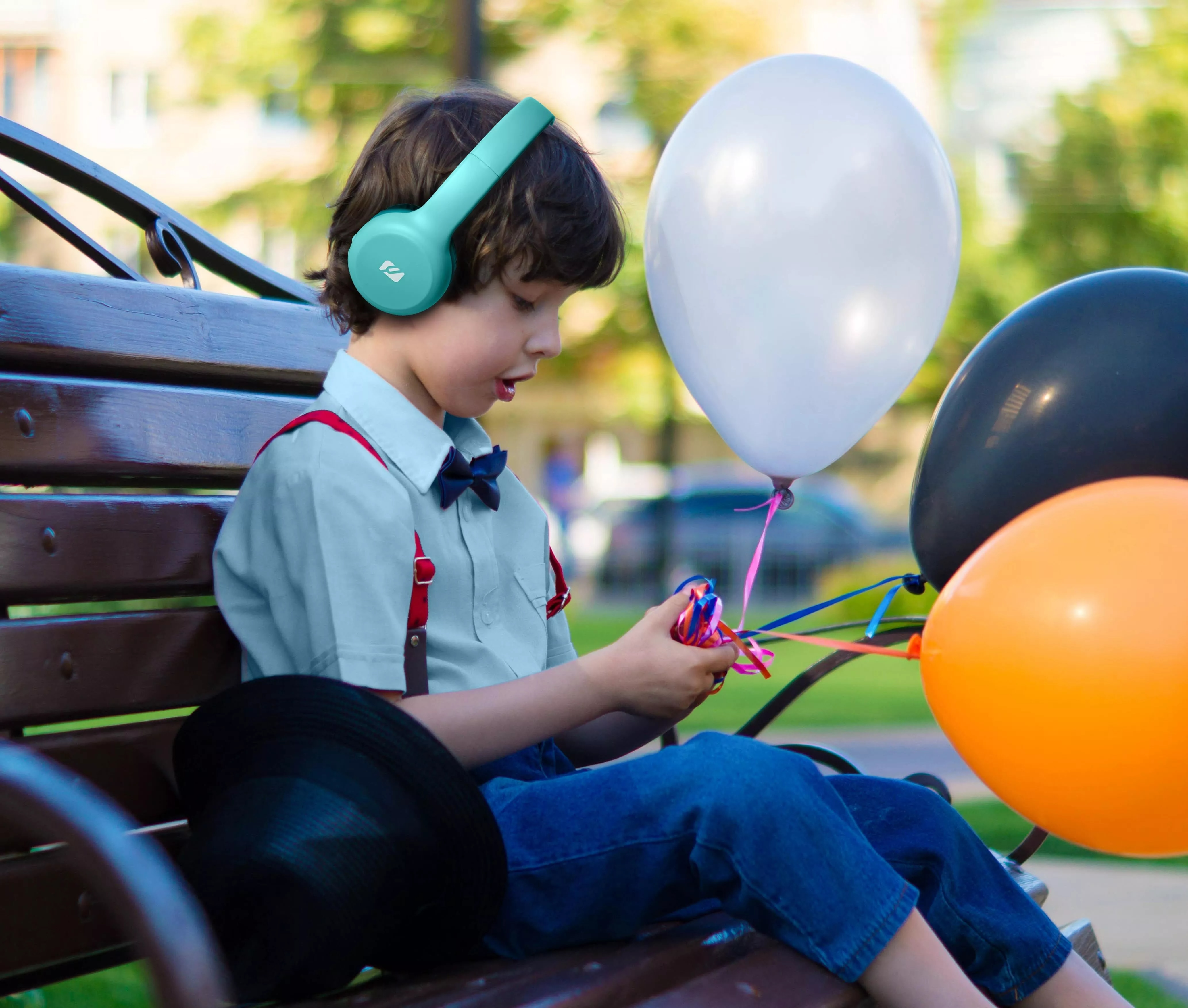 Casque Bluetooth On-Ear Wireless  pour enfants, bleu