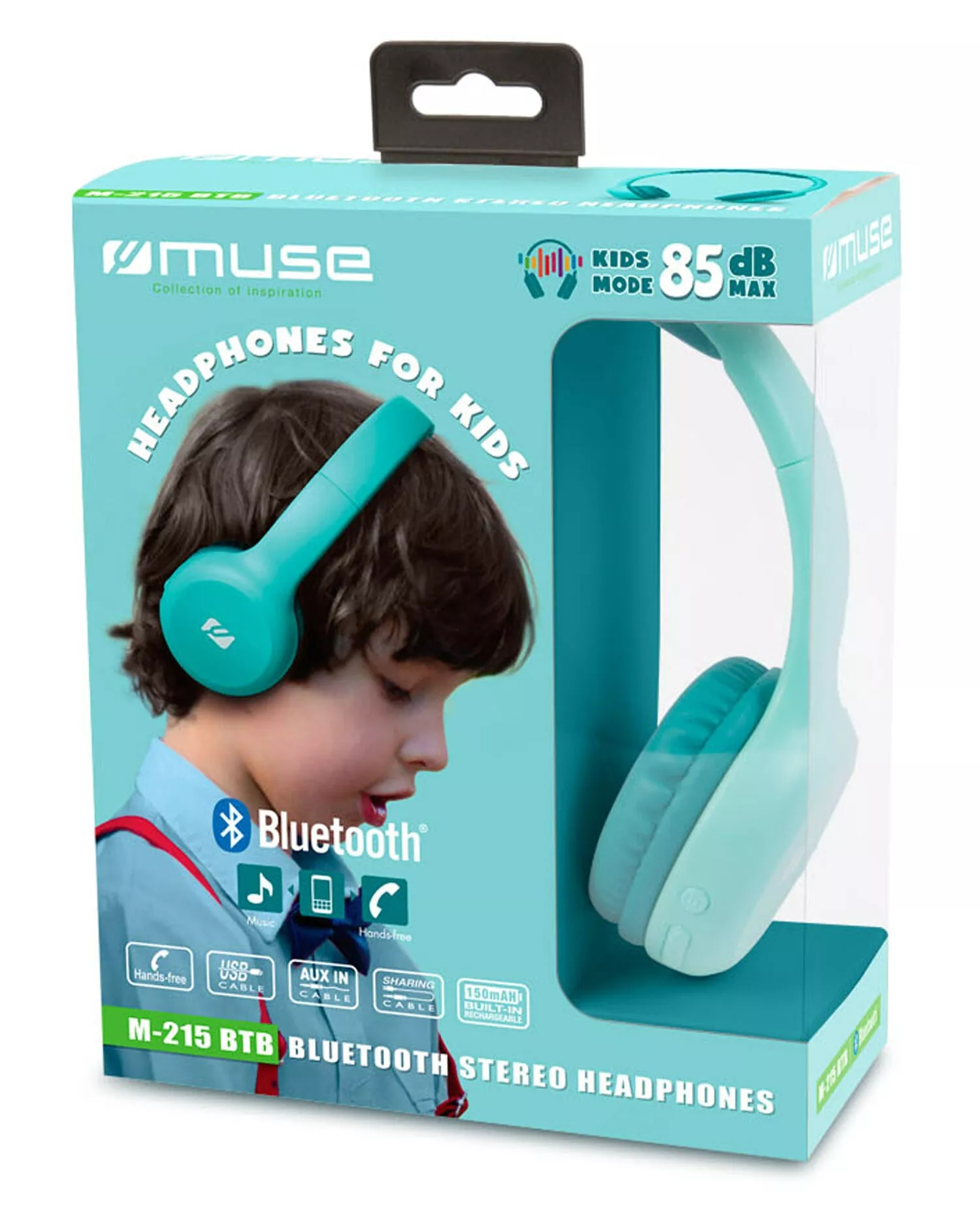 Casque Bluetooth On-Ear Wireless  pour enfants, bleu