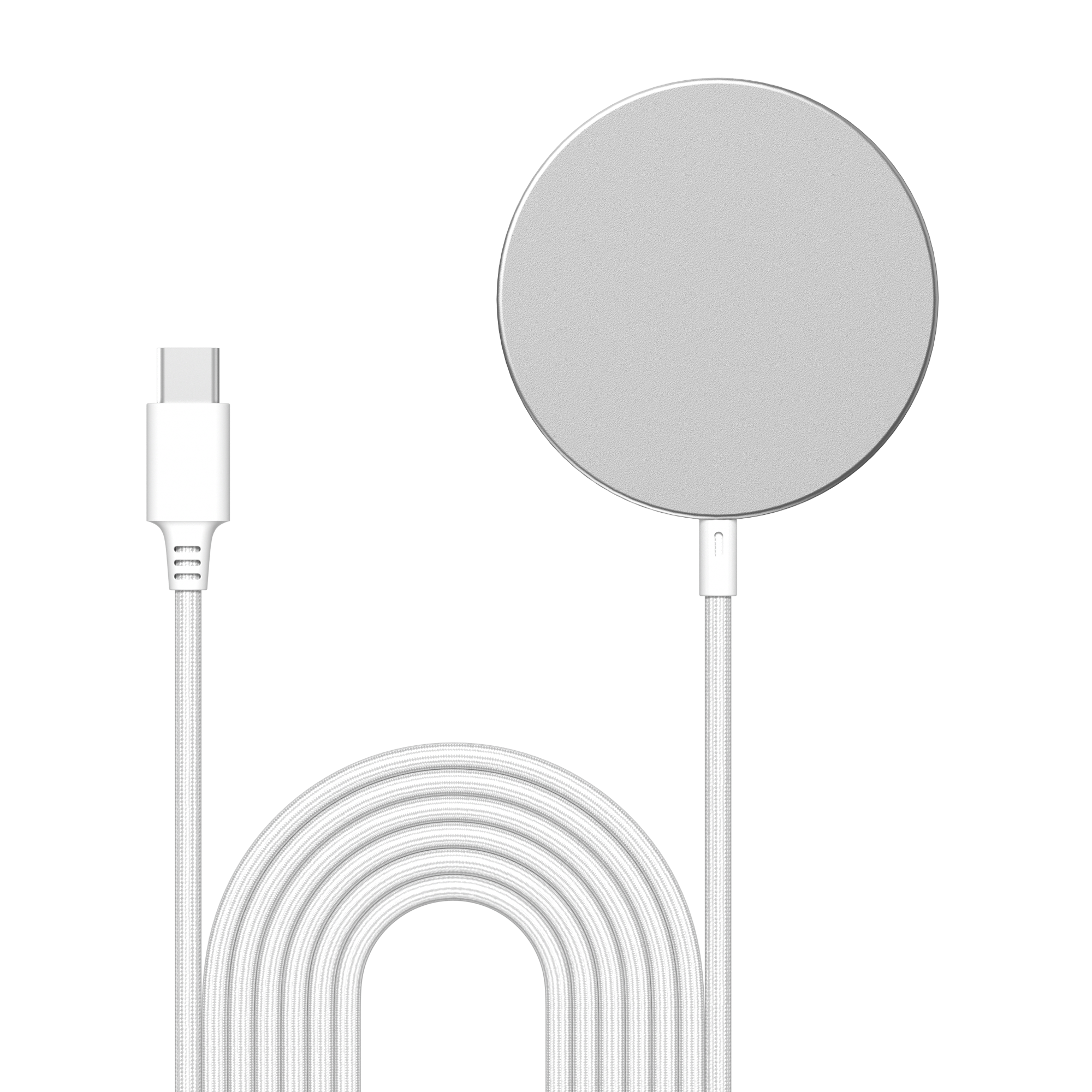 Apple iPhone 15 Pro Max Qi2 Chargeur Sans Fil Magnétique 15W, blanc