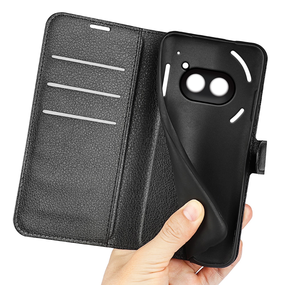 Coque portefeuille Nothing Phone 2a, Noir