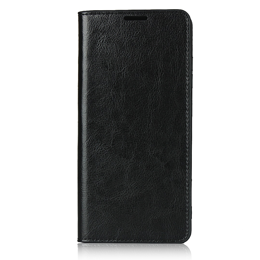 Coque portefeuille en cuir Veritable Samsung Galaxy S20 FE, noir