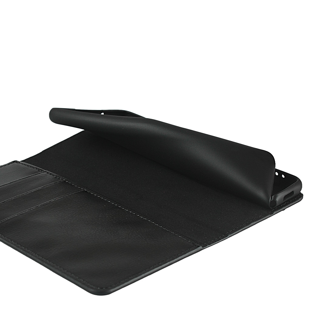 Coque portefeuille en cuir Veritable Samsung Galaxy S20 FE, Noir