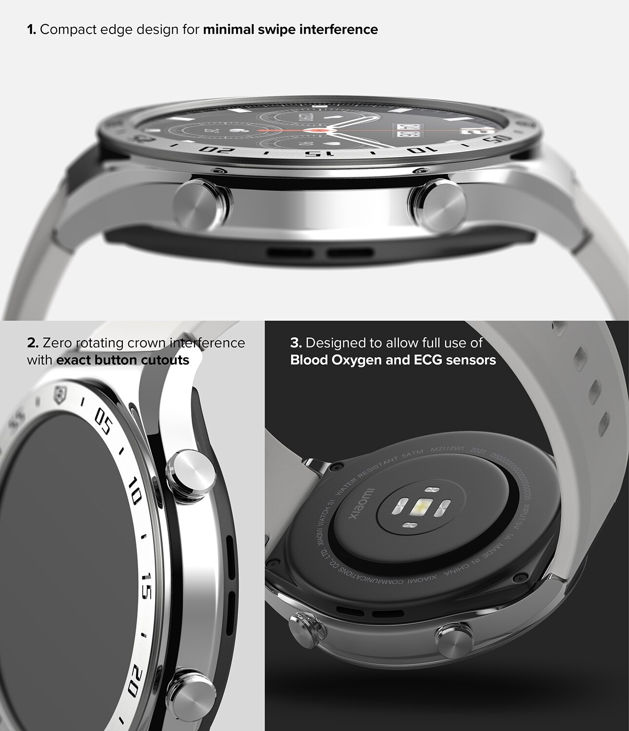 Bezel Styling Xiaomi Watch S1 Argent