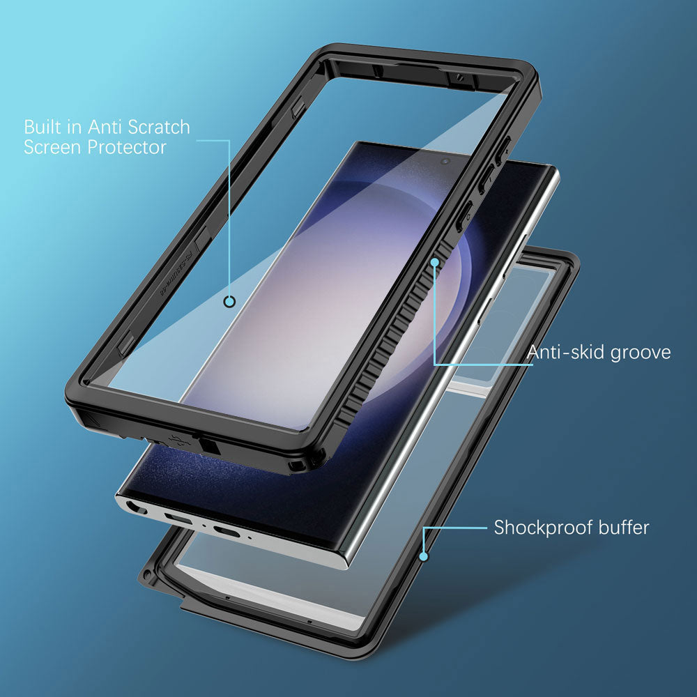 Coque MX Waterproof Samsung Galaxy S23 Ultra, Black