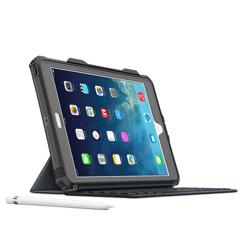 Coque MX Waterproof iPad 10.2 8th Gen (2020), Clear/Black