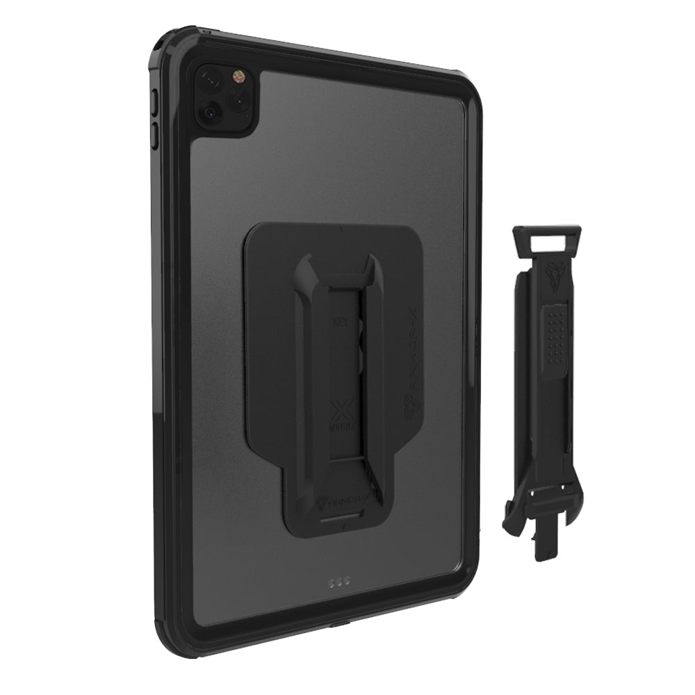 Coque MX Waterproof iPad Pro 12.9 6th Gen (2022), Clear/Black