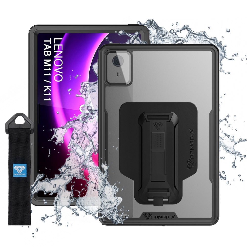 Coque MX Waterproof Lenovo Tab M11, Clear/Black