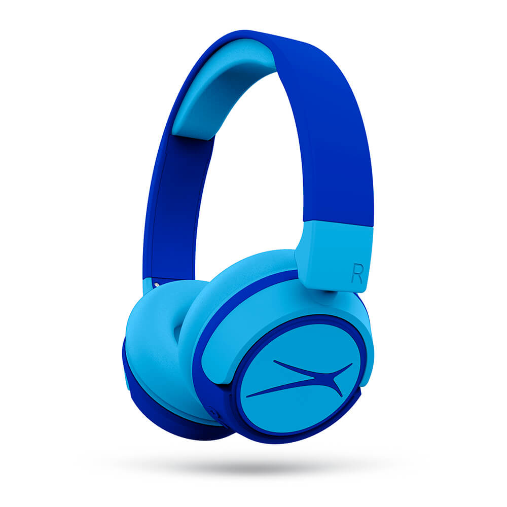 Casque sans fil On-Ear pour enfants 2-en-1, bleu