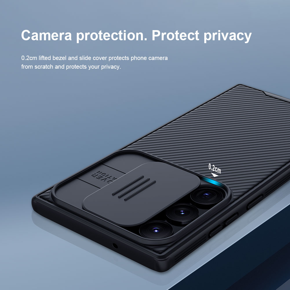 Coque CamShield Samsung Galaxy S23 Ultra, Noir