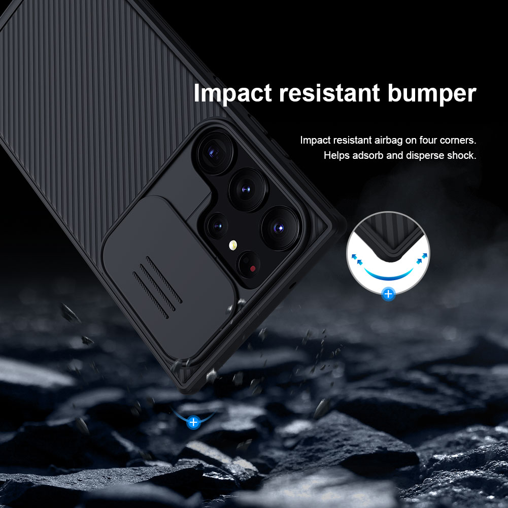 Coque CamShield Samsung Galaxy S23 Ultra, Noir
