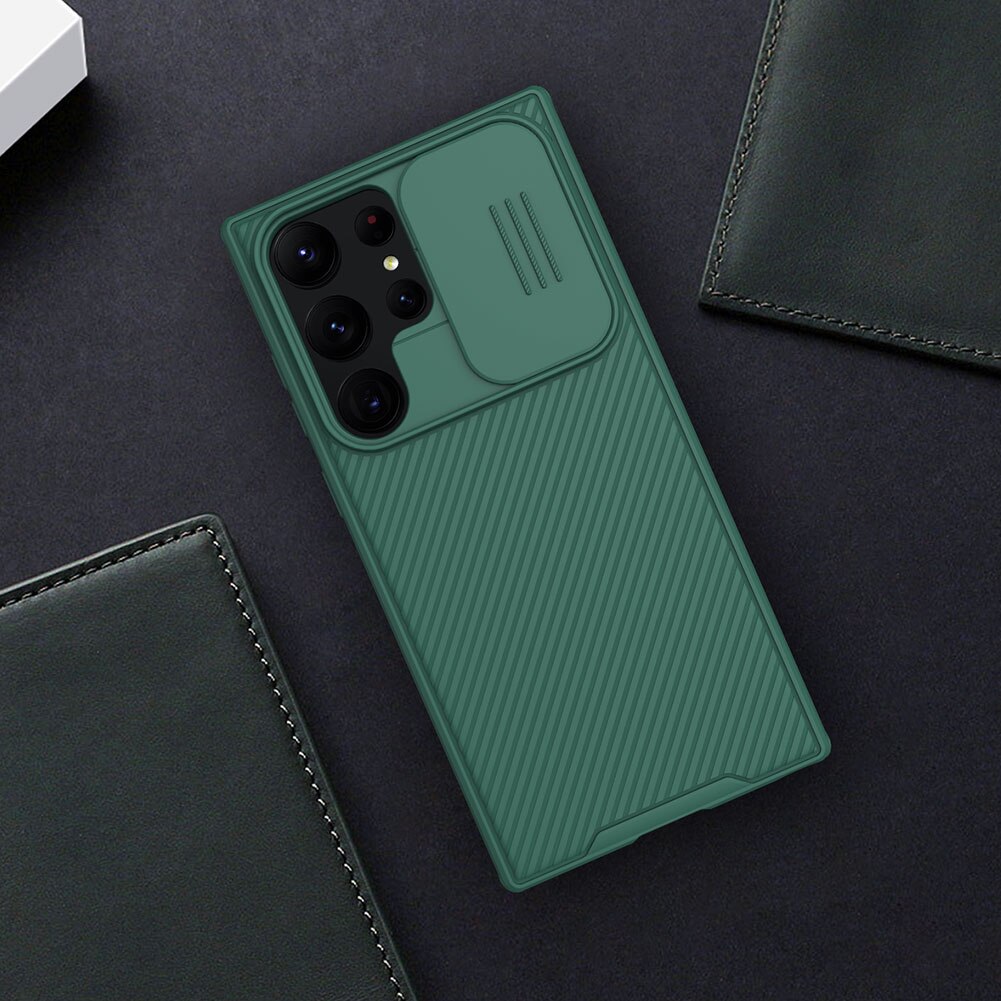 Coque CamShield Samsung Galaxy S23 Ultra, Vert