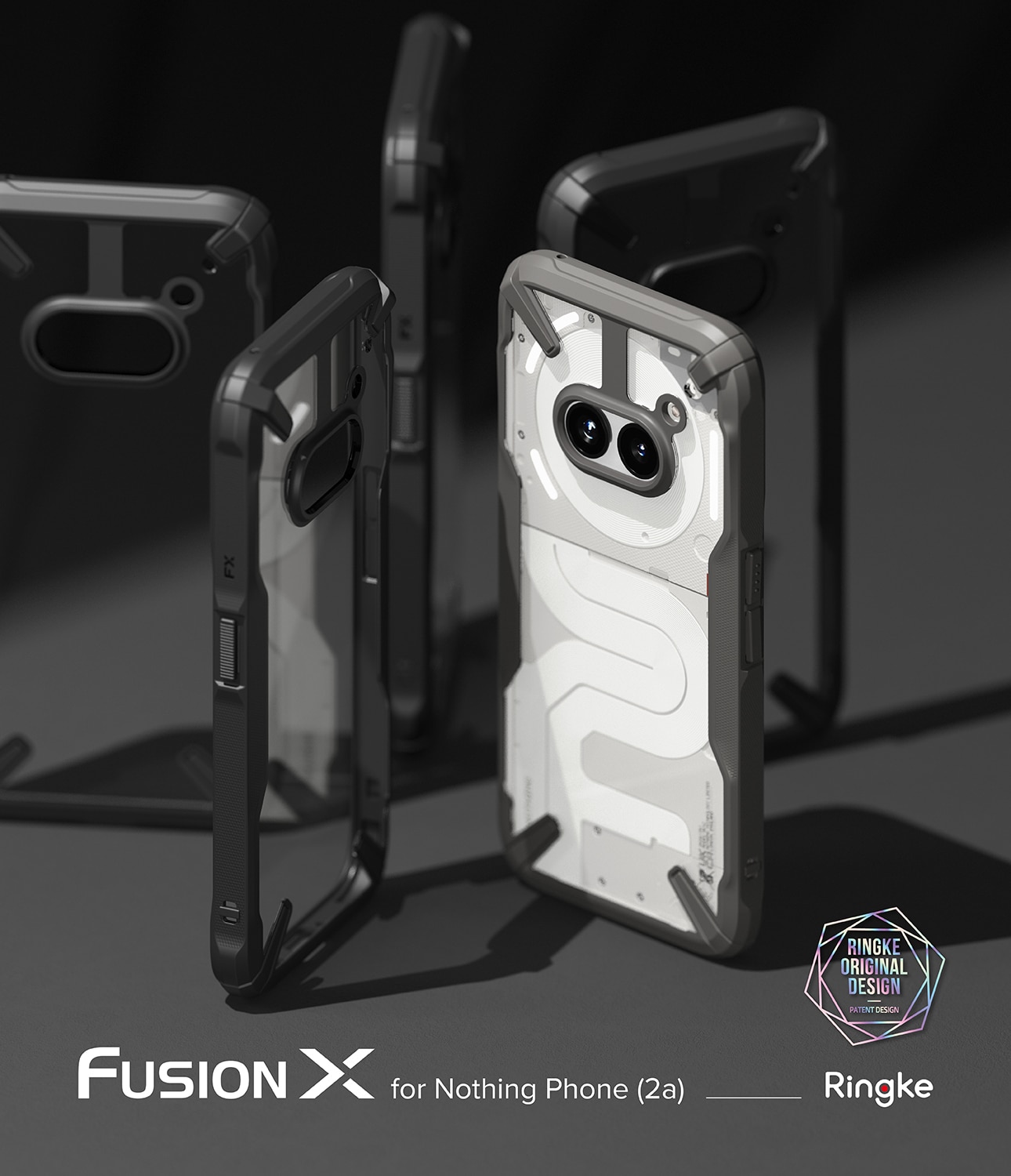 Coque Fusion X Nothing Phone 2a, noir