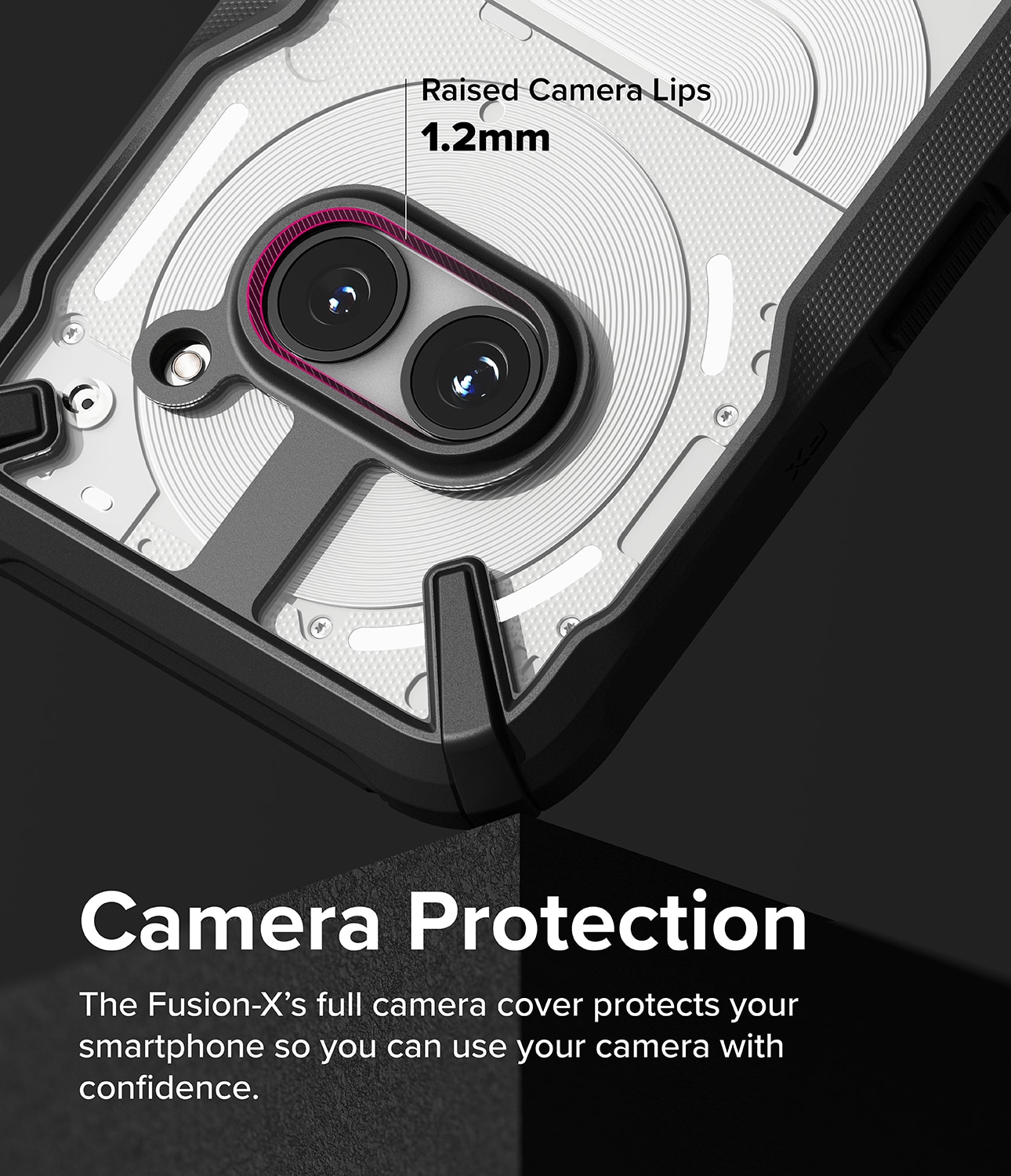 Coque Fusion X Nothing Phone 2a, Noir