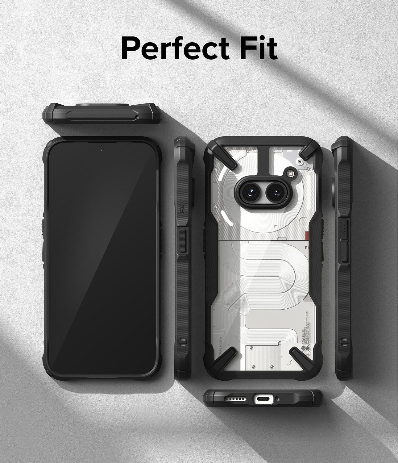 Coque Fusion X Nothing Phone 2a, Noir