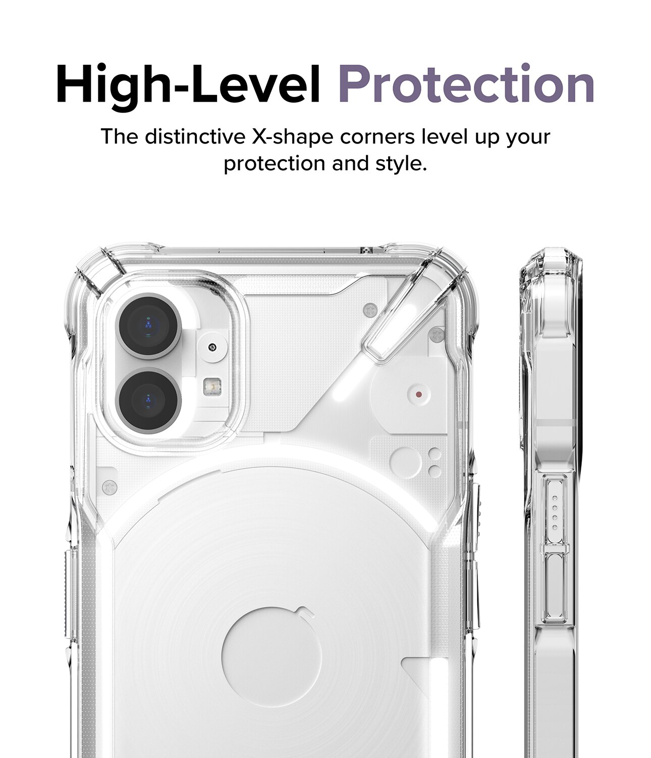 Coque Fusion X Nothing Phone 1, Transparent