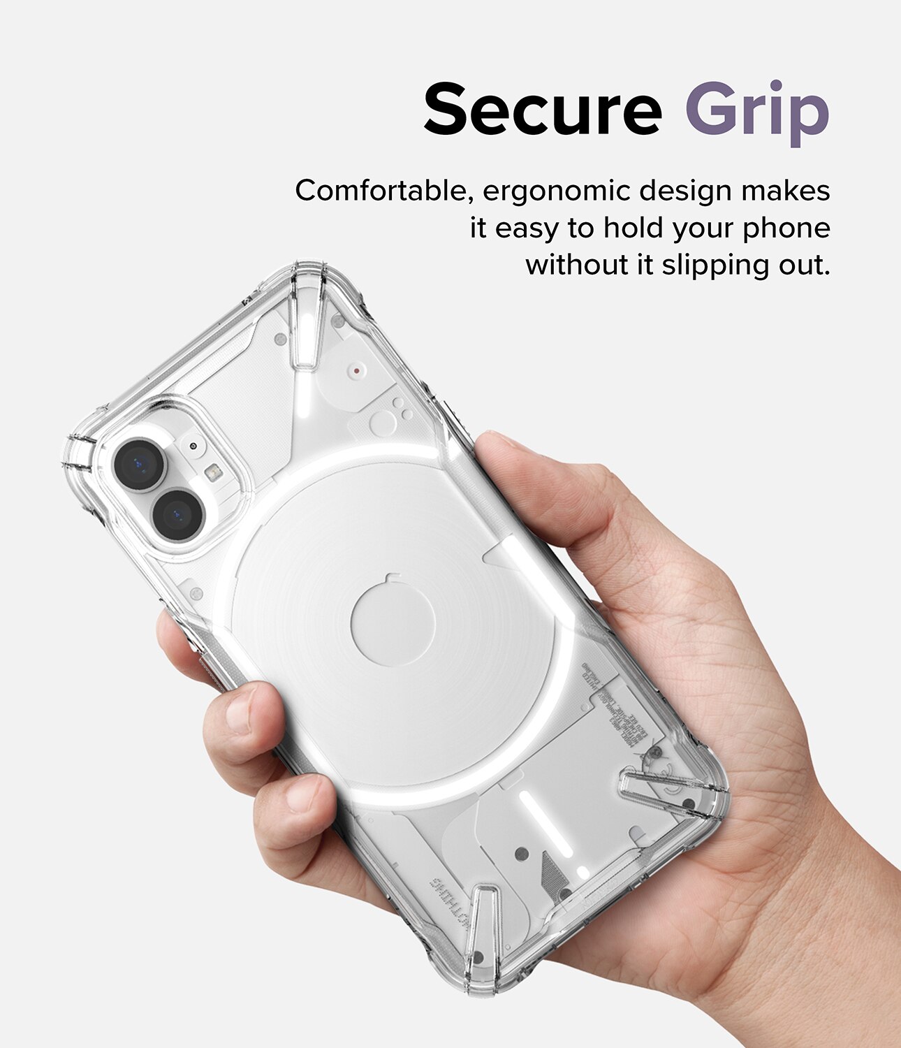 Coque Fusion X Nothing Phone 1, Transparent