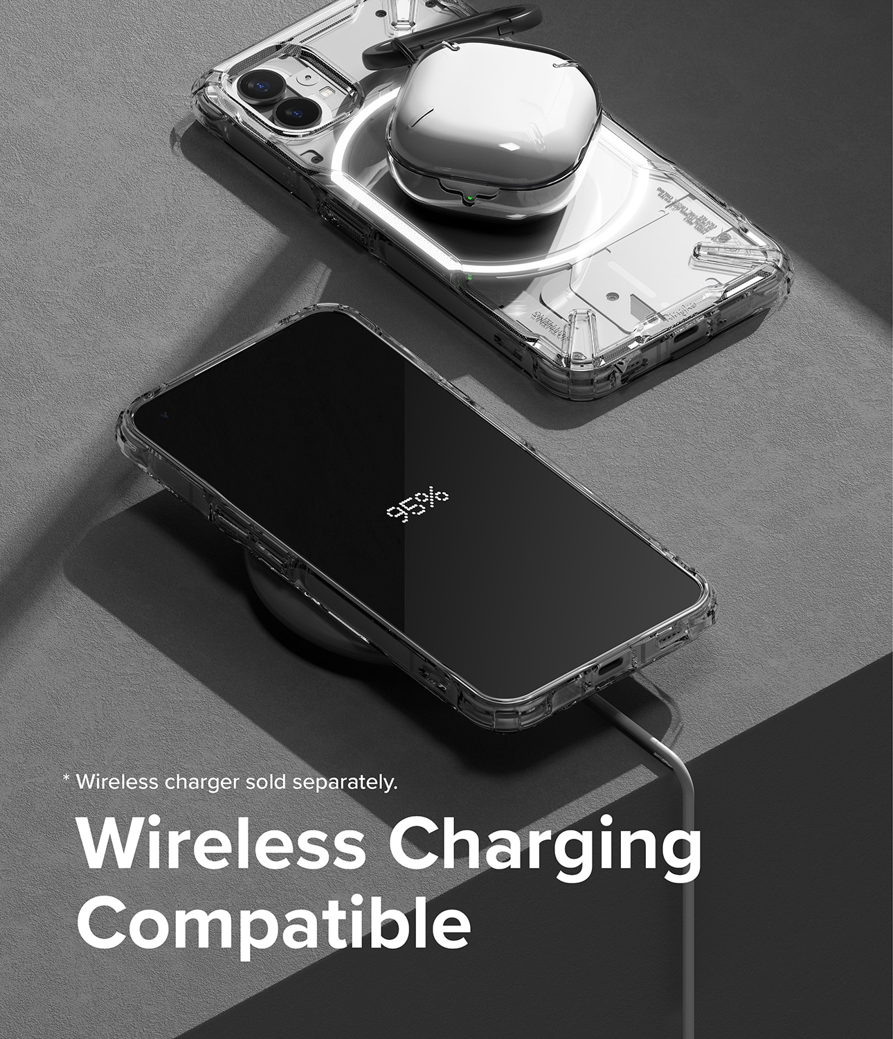 Coque Fusion X Nothing Phone 1, Transparent