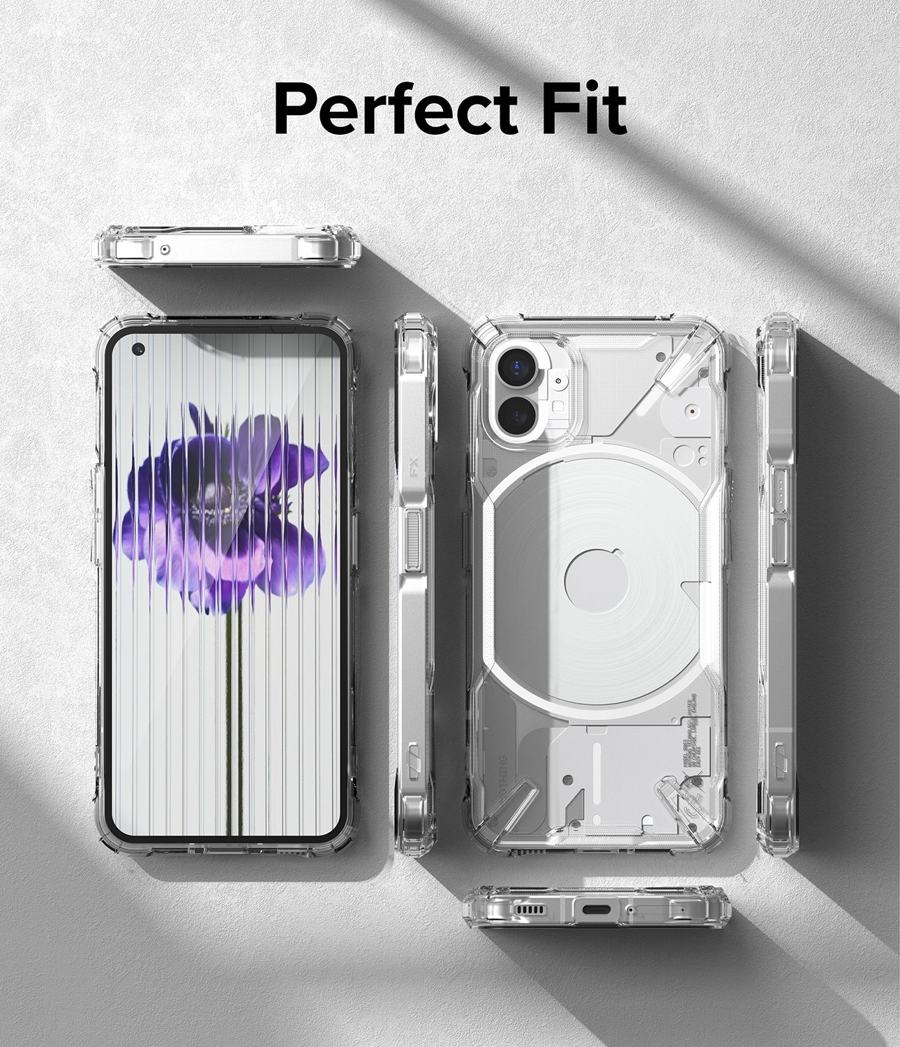 Coque Fusion X Nothing Phone 1, Transparent