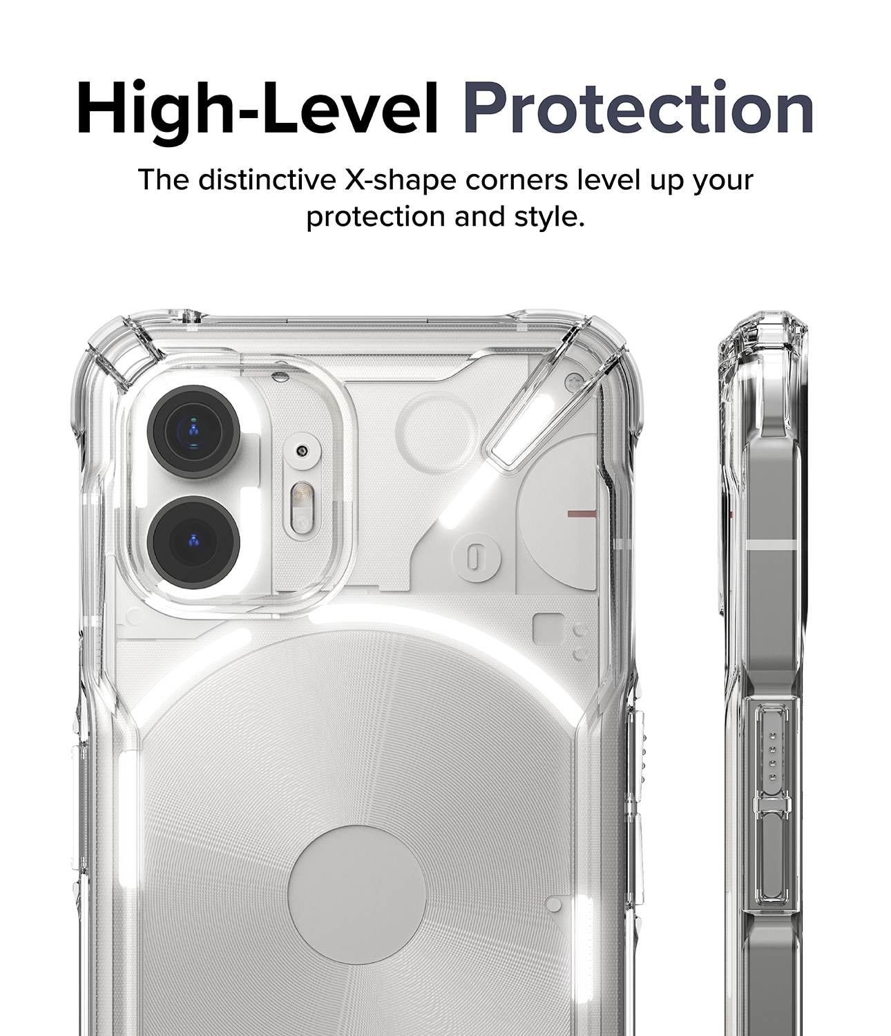 Coque Fusion X Nothing Phone 2, Transparent