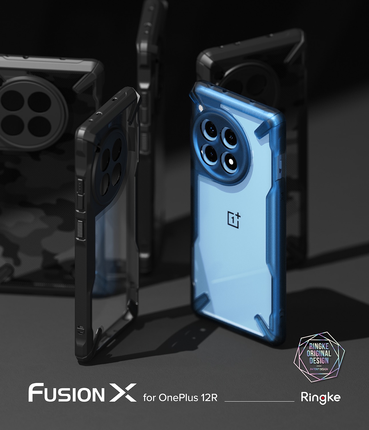 Coque Fusion X OnePlus 12R, noir