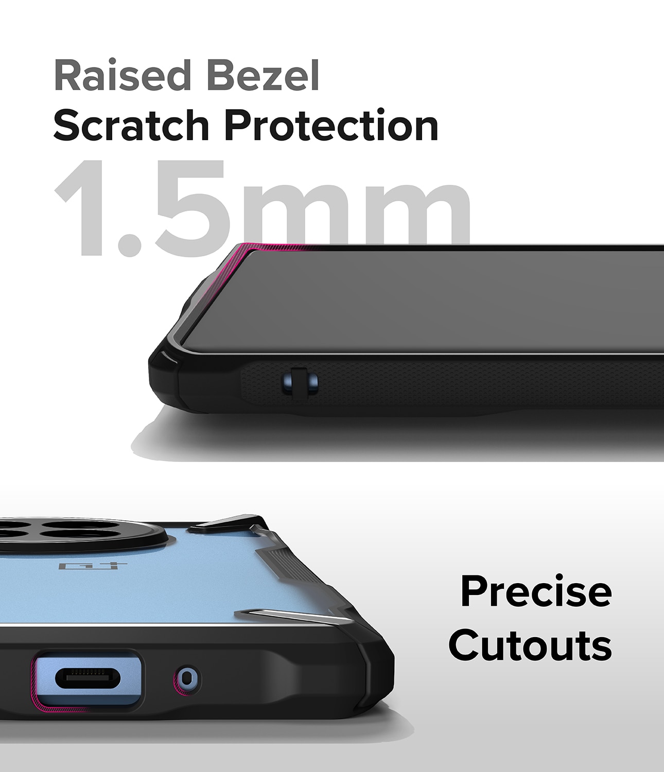 Coque Fusion X OnePlus 12R, noir