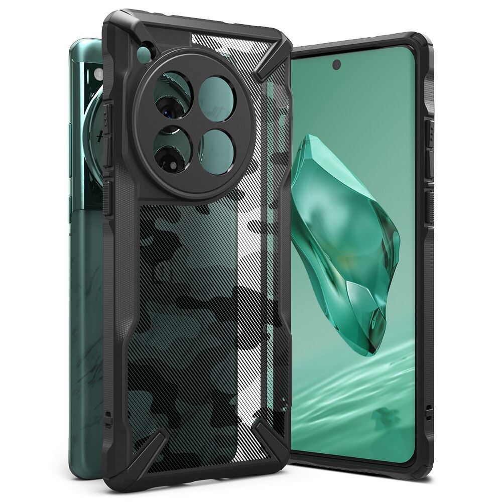 Coque Fusion X OnePlus 12, Camo Black