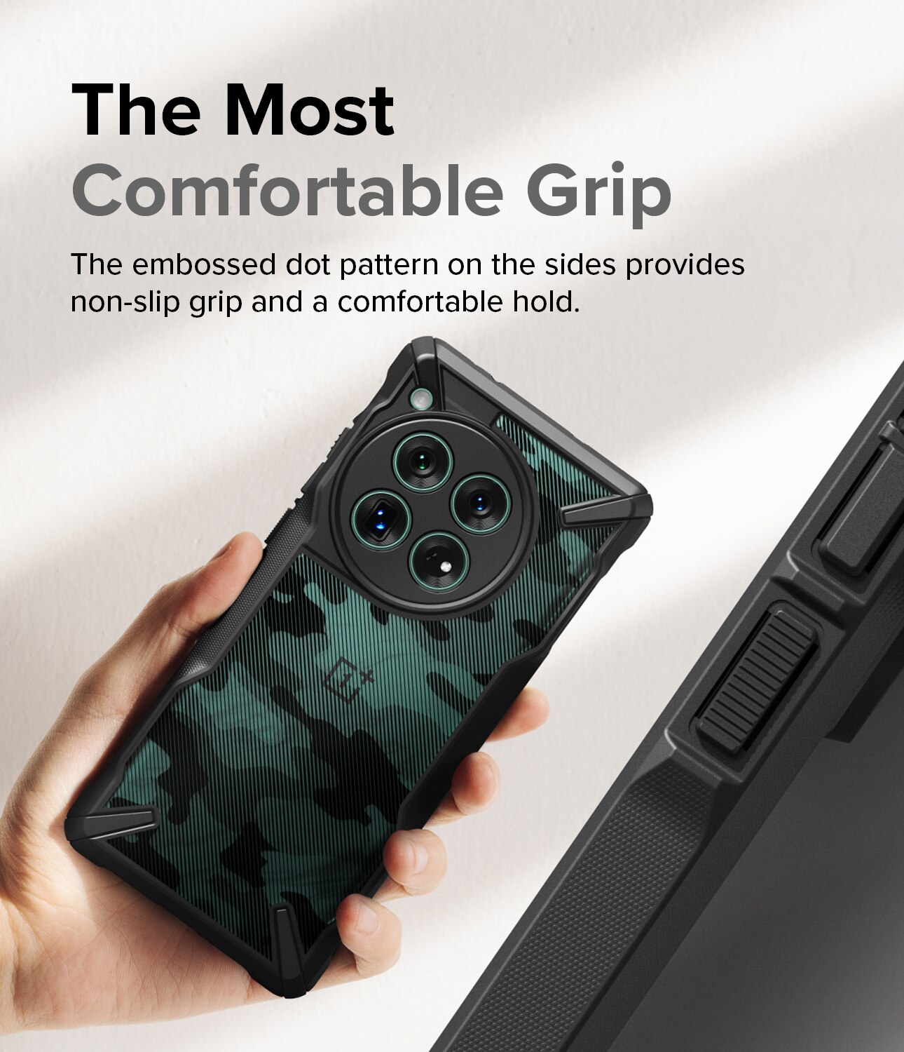 Coque Fusion X OnePlus 12, Camo Black