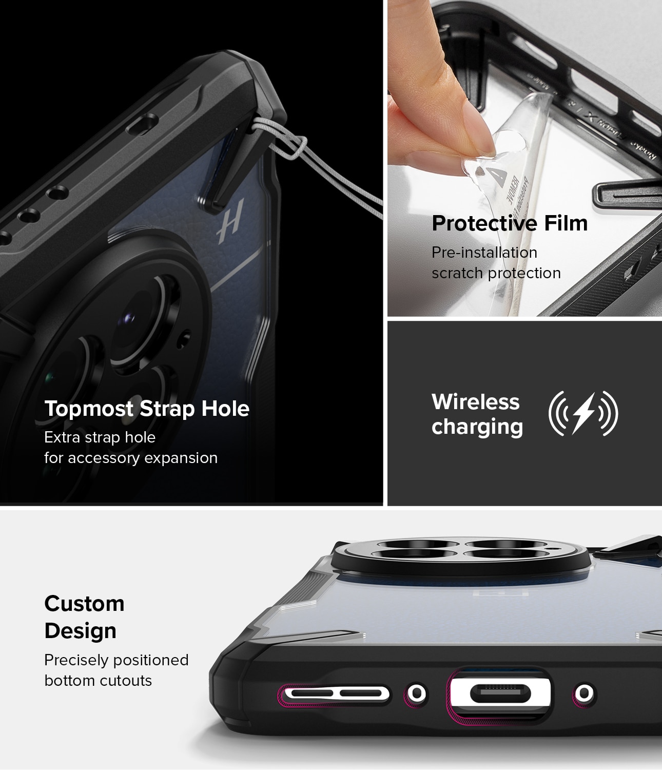 Coque Fusion X  OnePlus 13, Noir