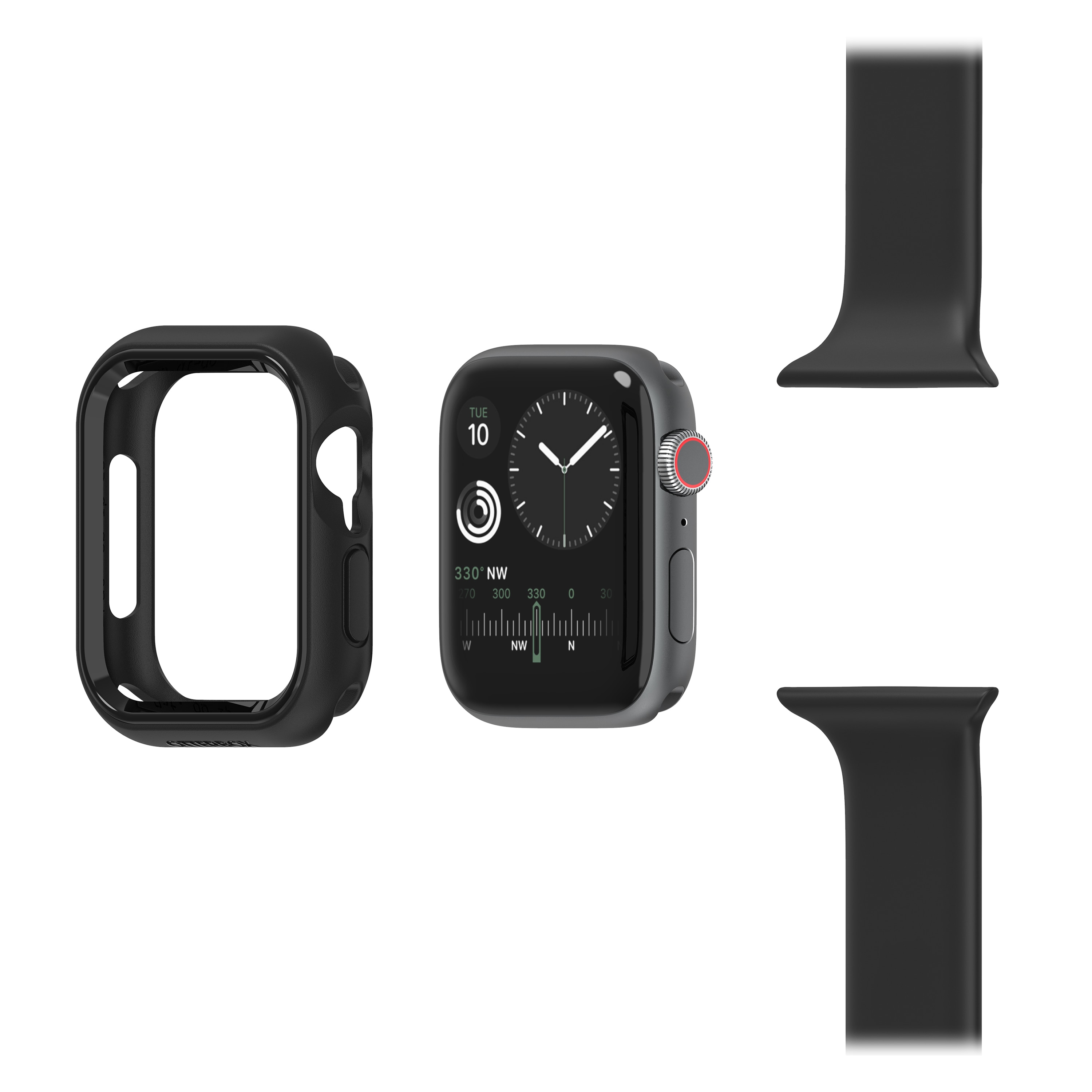 Exo Edge Coque Apple Watch SE 44mm, noir