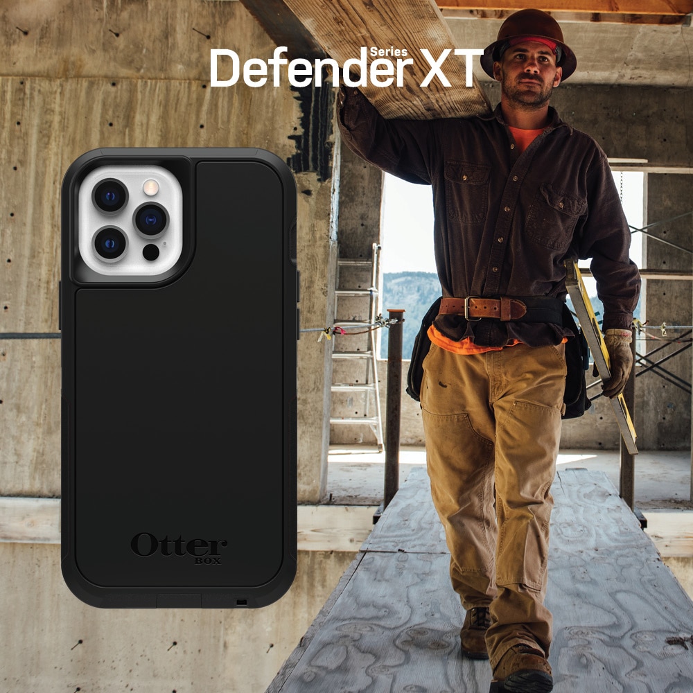 Coque Defender XT MagSafe iPhone 12/12 Pro, noir
