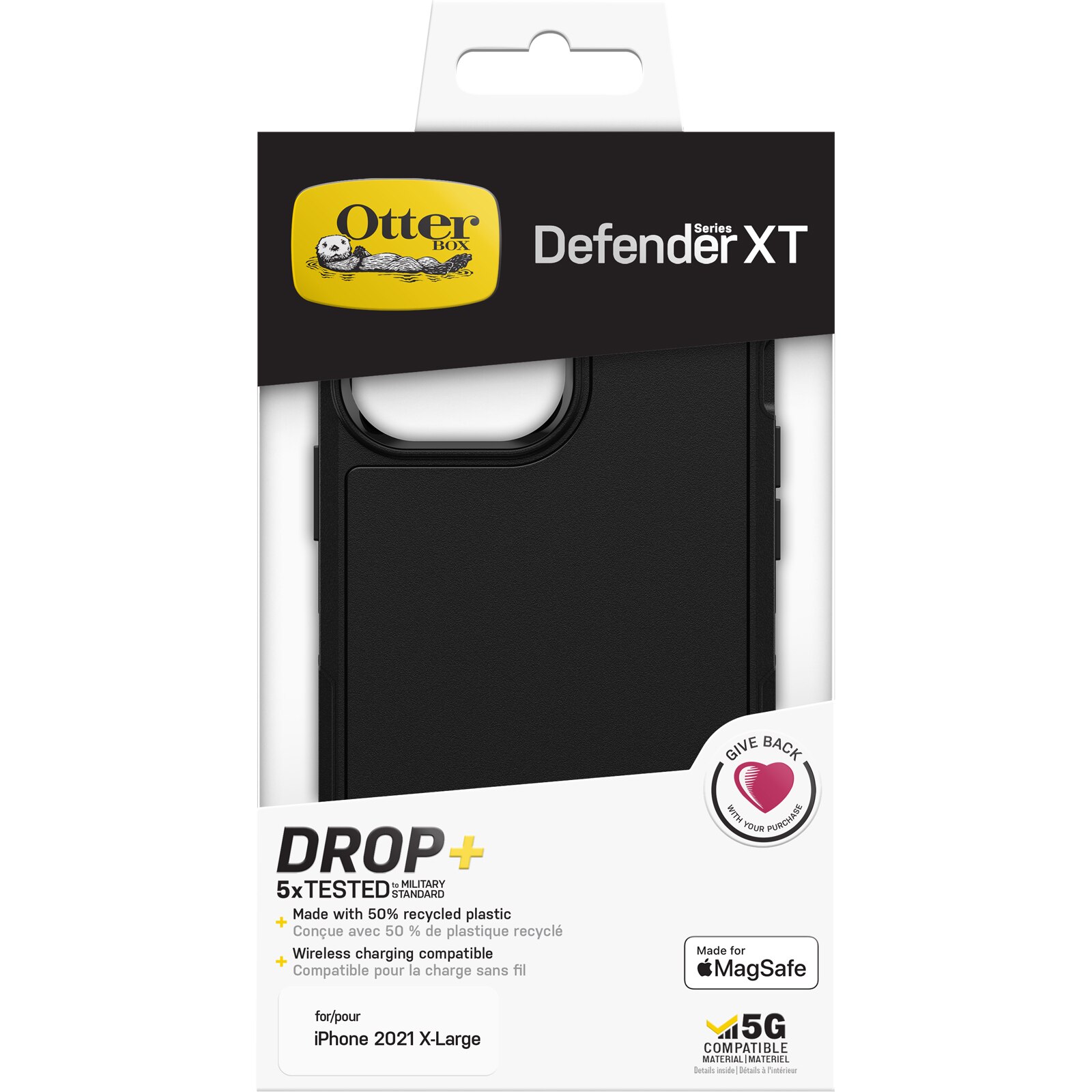 Coque Defender XT iPhone 12 Pro Max, noir