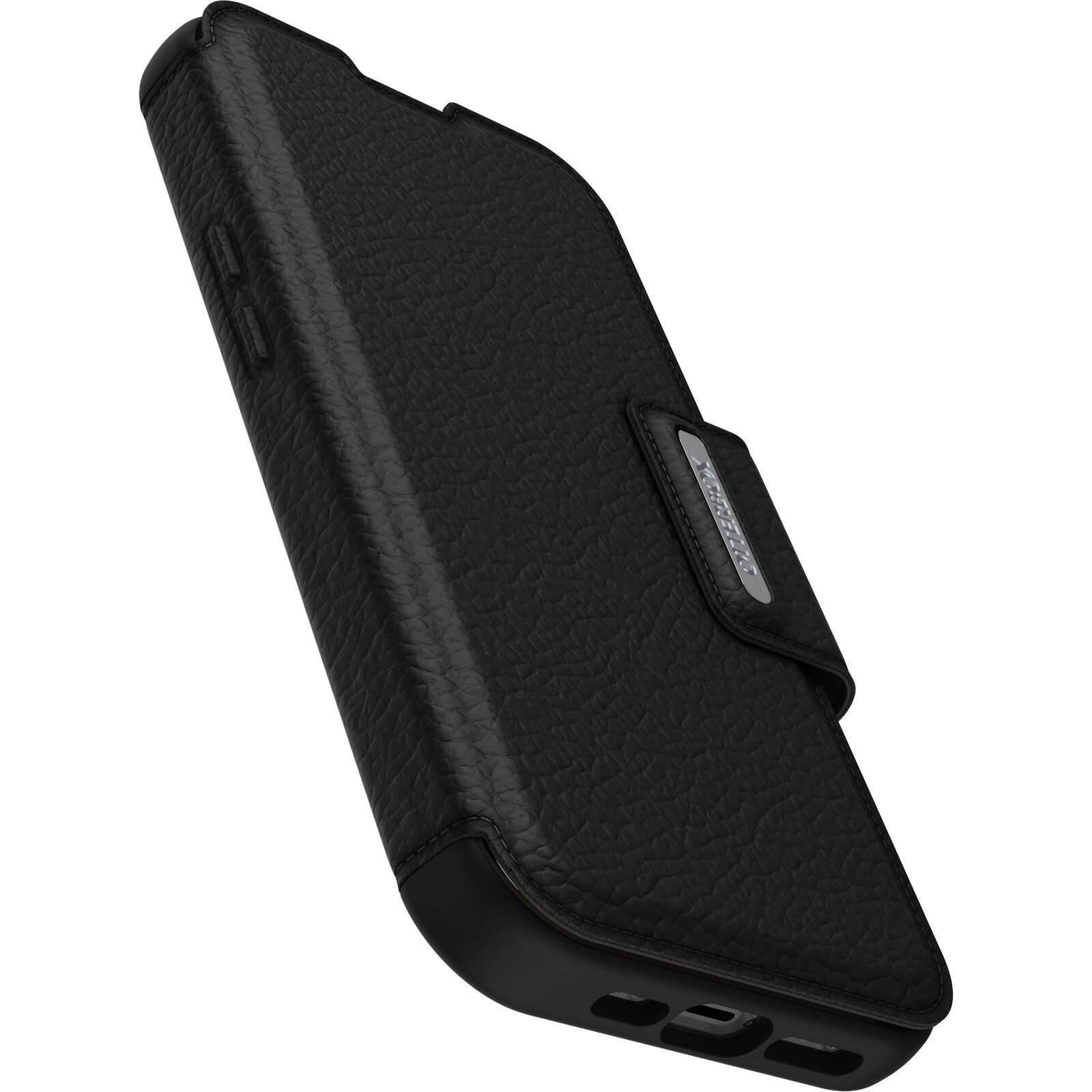 Coque Strada iPhone 14 Pro, noir