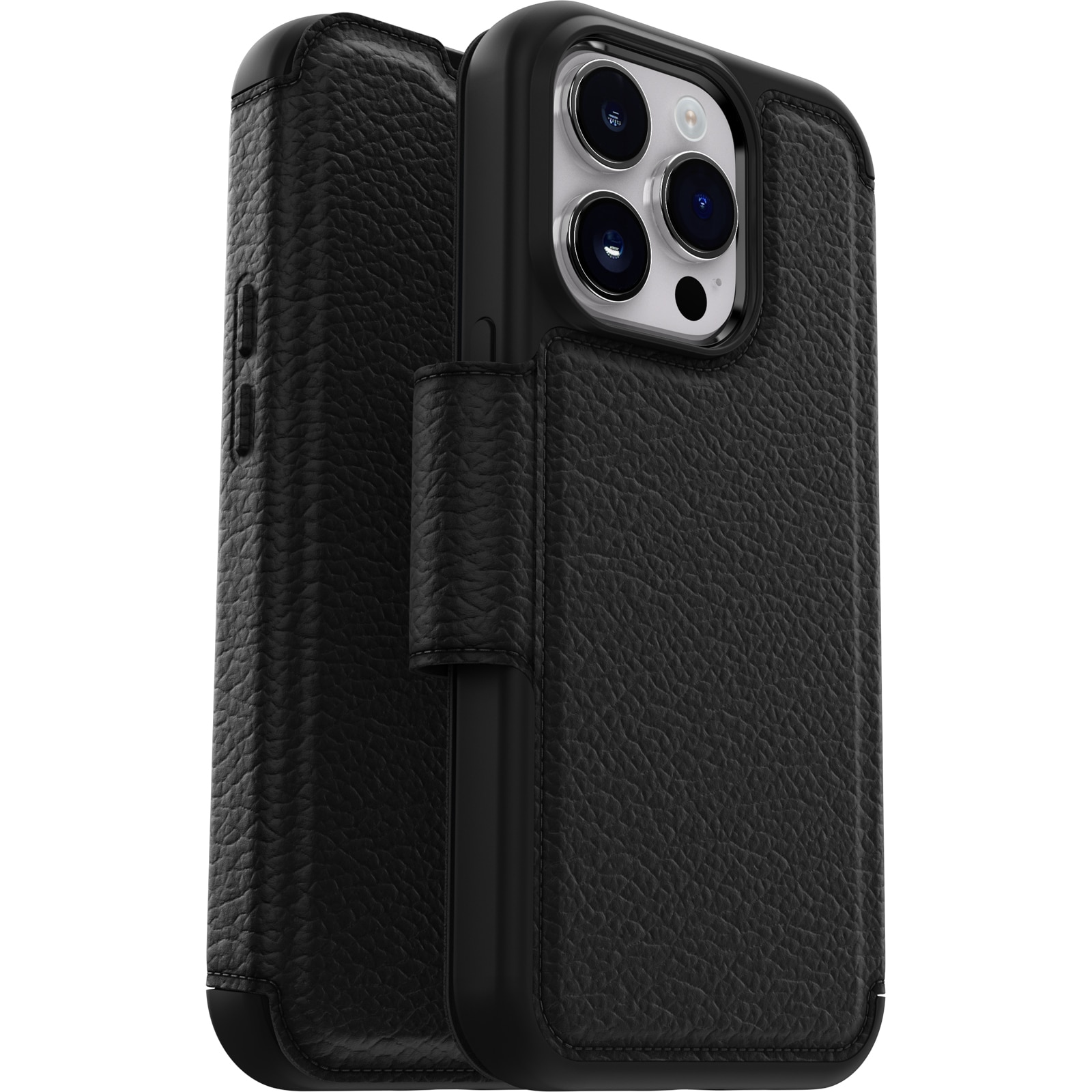 Coque Strada iPhone 14 Pro Max, noir